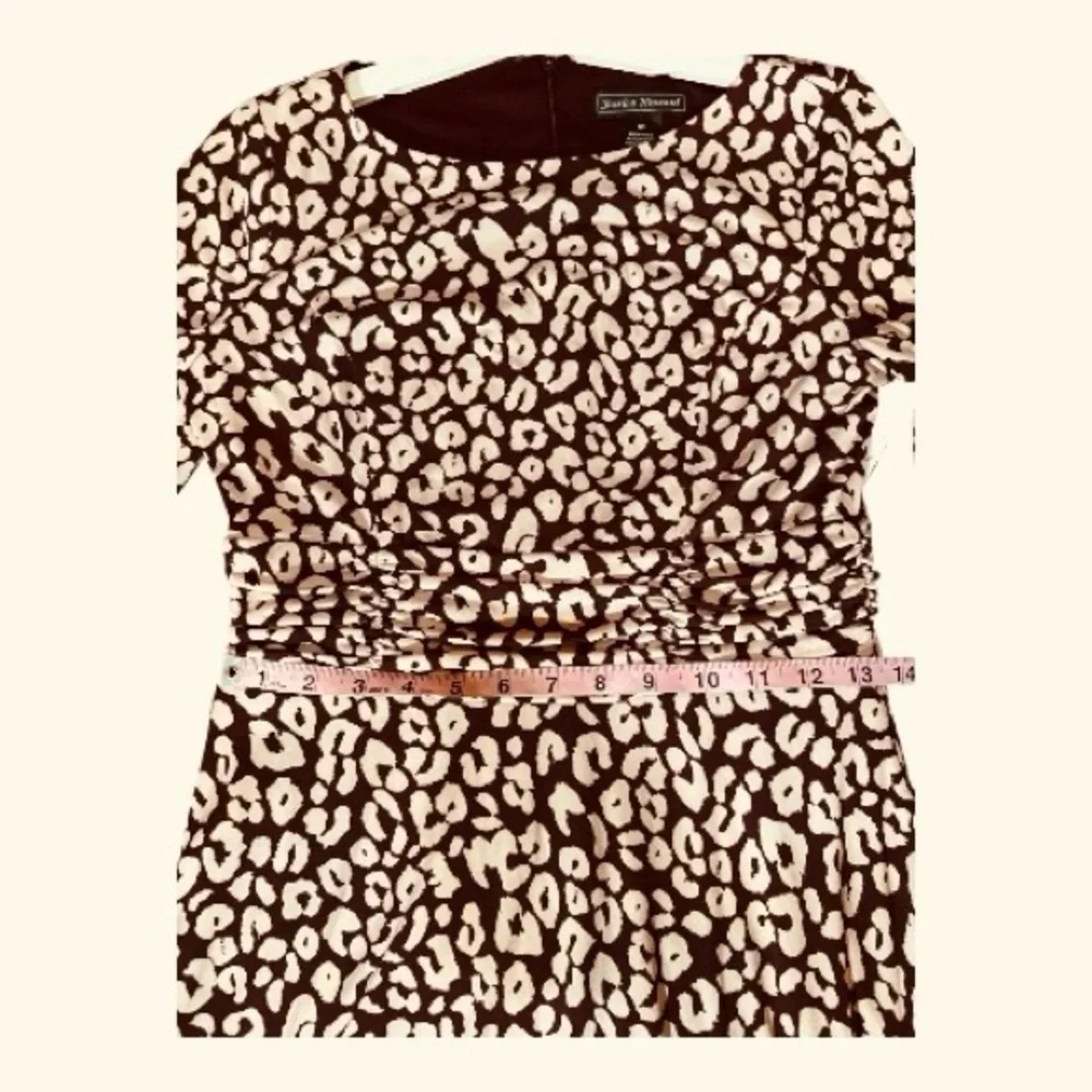Jessica Howard Petite Women’s Long Sleeve Animal Print Midi Dress Size 8P